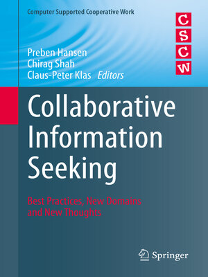 cover image of Collaborative Information Seeking